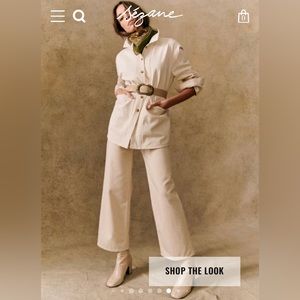 Sezane Will Jacket kingdom ecru  size small